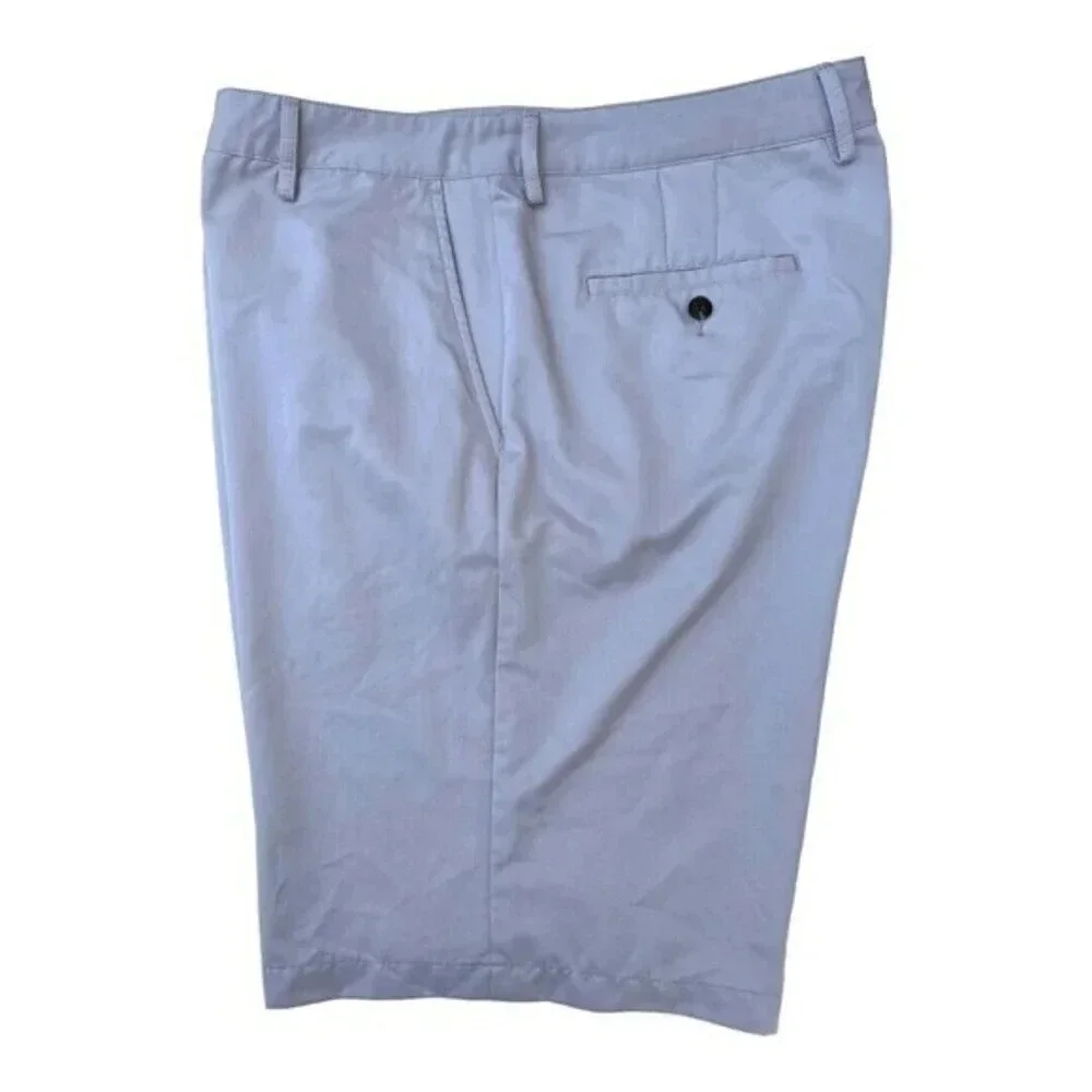 Adidas Climalite Mens Beige Golf Shorts Sz 38 Pockets 10